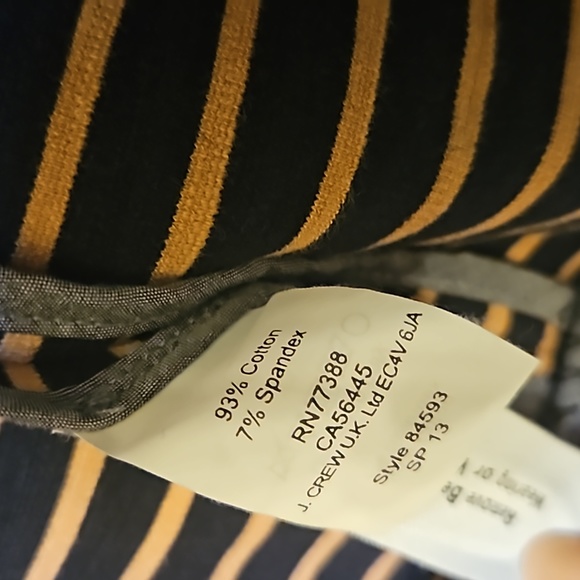 EUC J.Crew Maritime Striped Knit Blazer in Black and Tan, sz Small - Picture 7 of 8